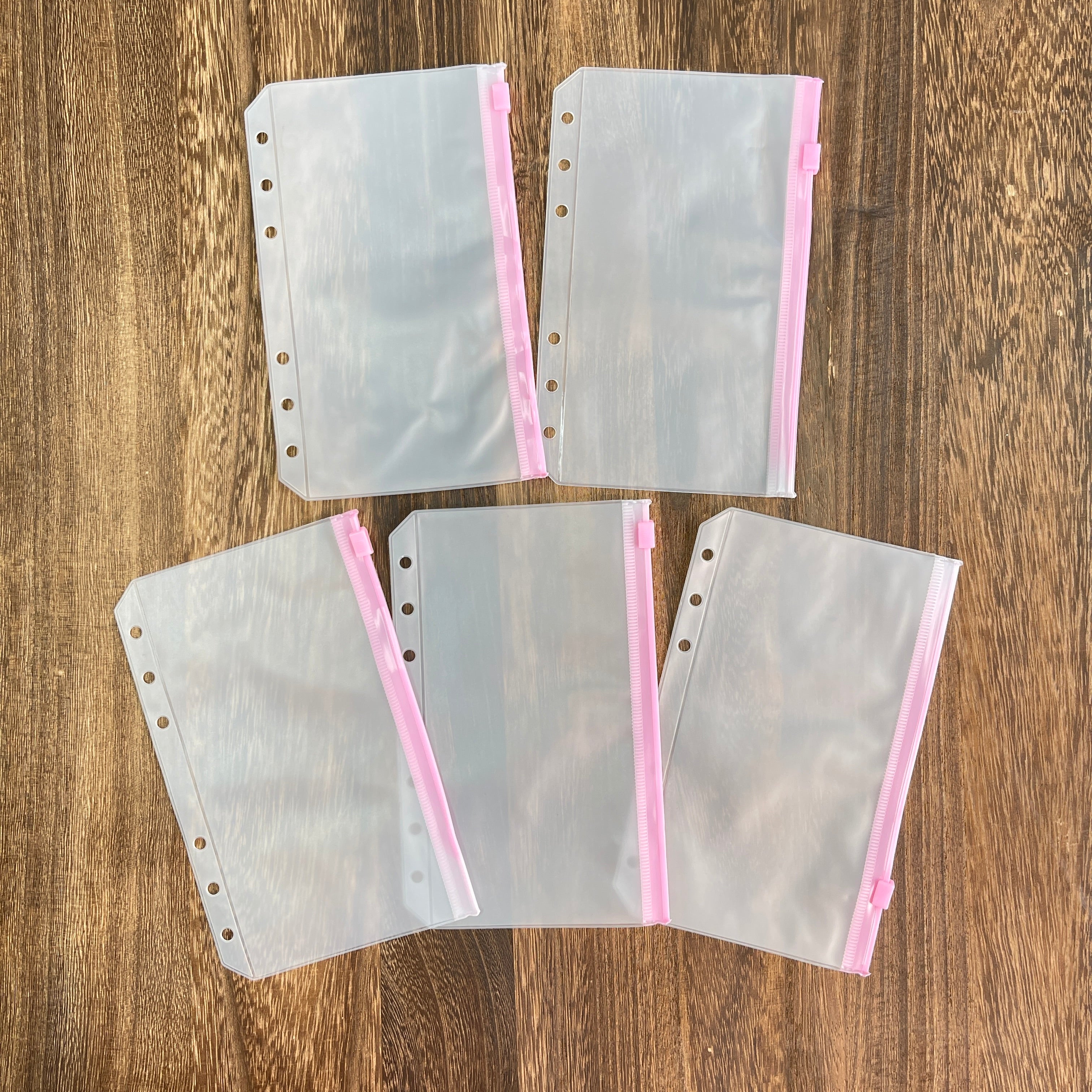 A6 binder storage pocket 1 pack 5 pcs