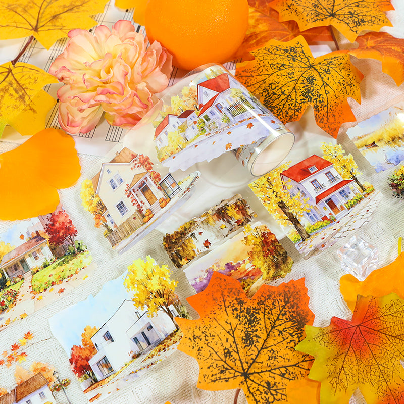 Tape with leaves