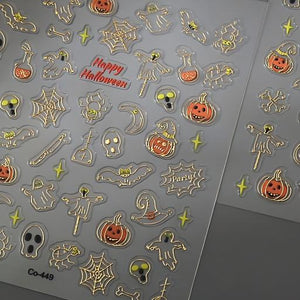 Spider Web Halloween mini sticker sheet