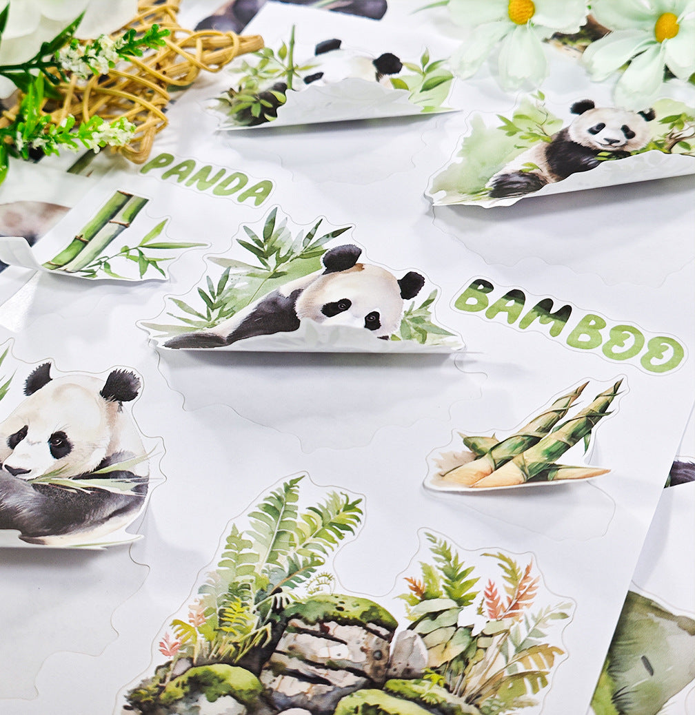 S-567- Panda and bamboo Sticker Book -20Pcs each pack
