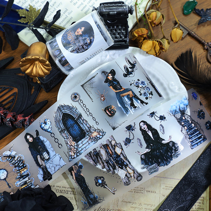 Dark Family tape close-up