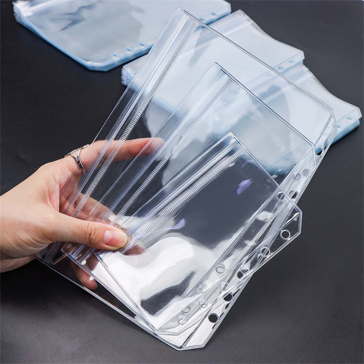 Clear pouch close-up