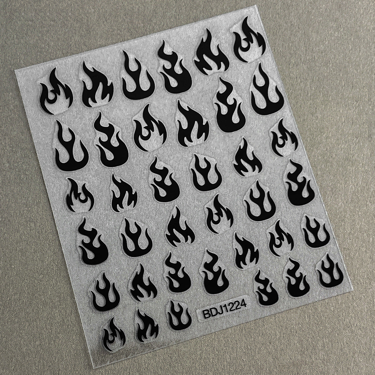 M276- Flame Embossed Mini sticker 1 Pcs