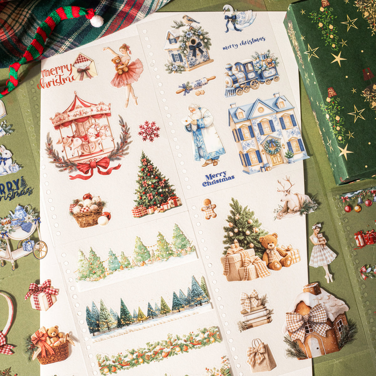 Looking Forward to Christmas sticker pages