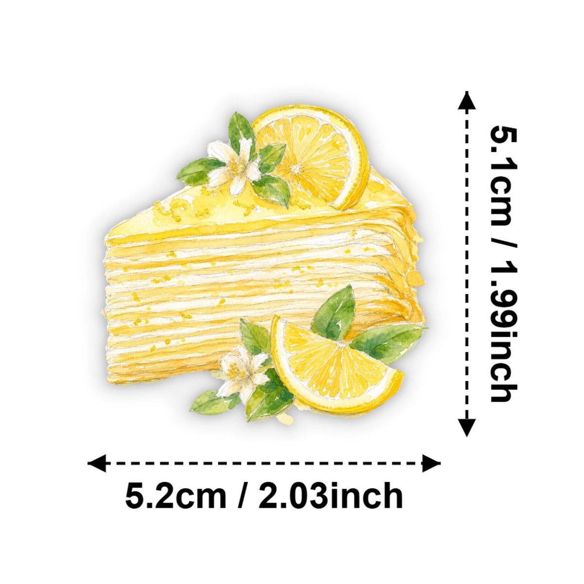 Watercolor Lemon sticker – view 5