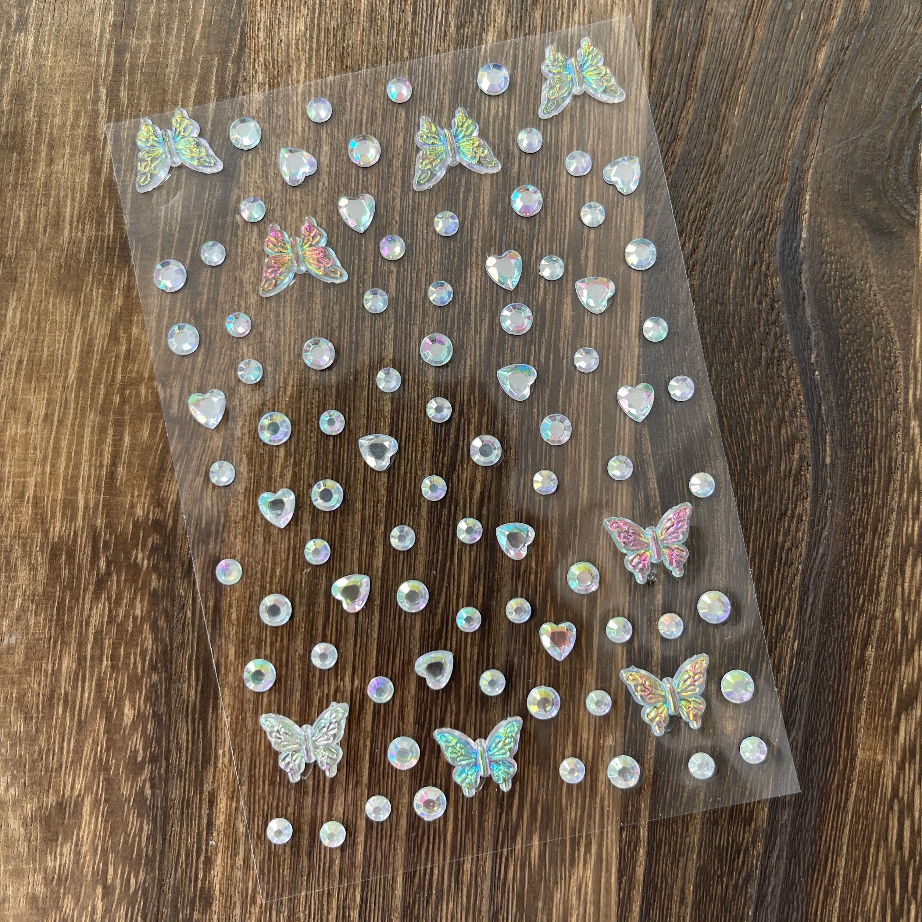 Hearts and butterfly Sticker 1pcs 1pack