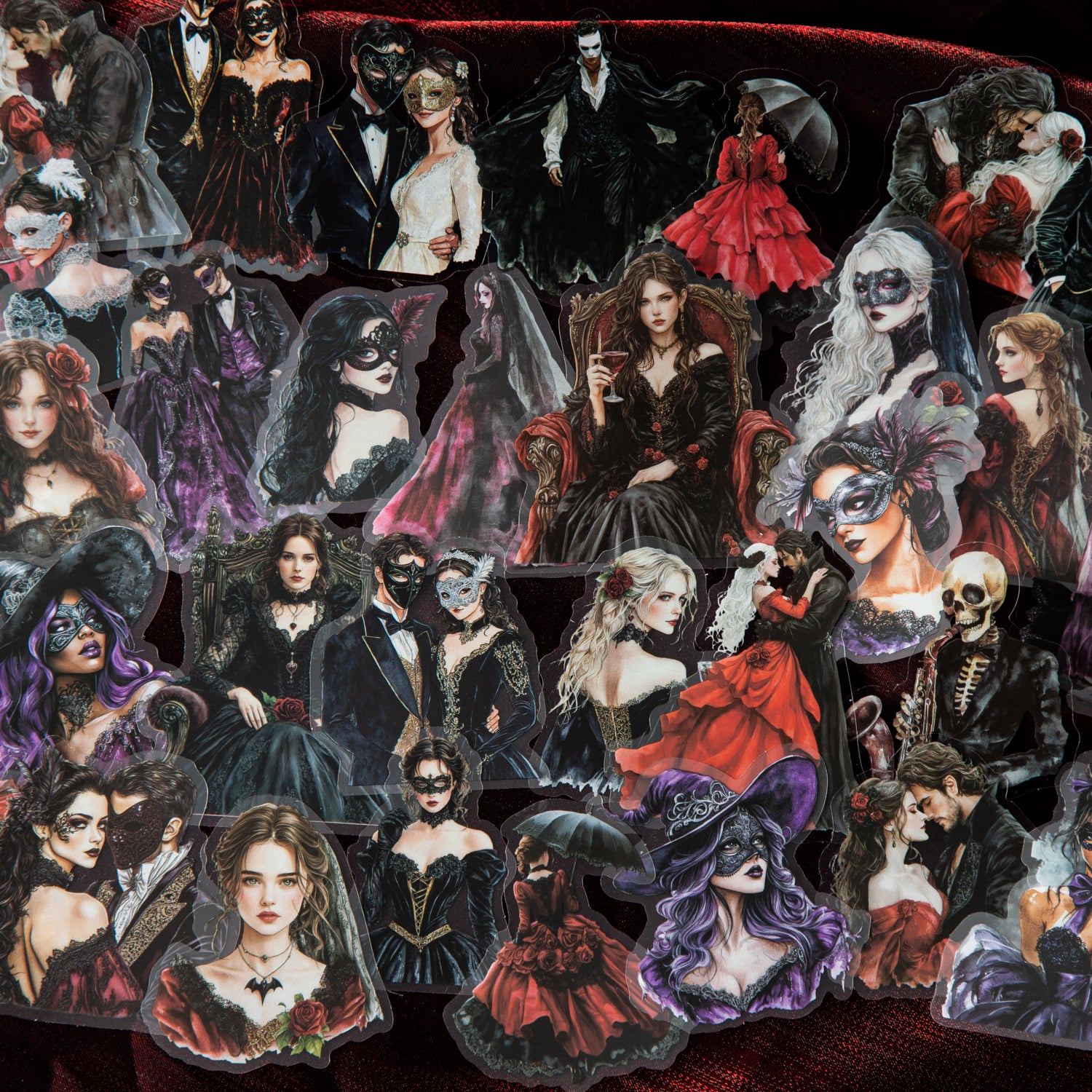 0513 Gothic Ball PET Sticker -25Pcs each pack