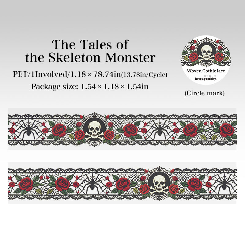 Woven Gothic Lace PET Tape (3cm x 2m)