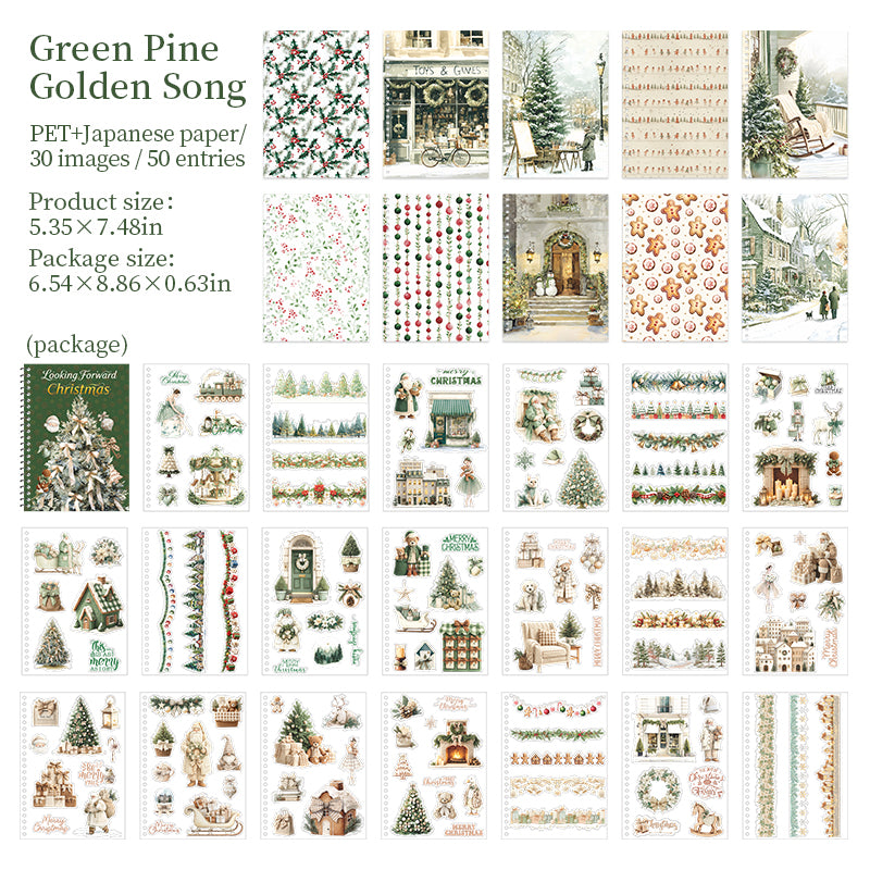 Looking Forward to Christmas sticker book design 2