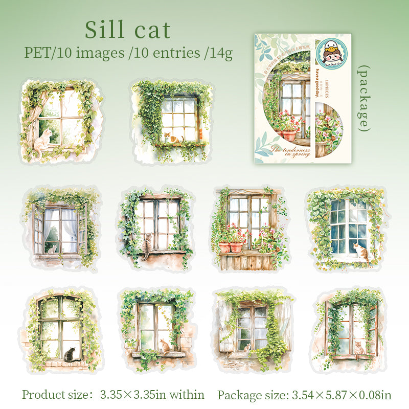 0226 The tenderness in spring Series Stickers -10Pcs each pack