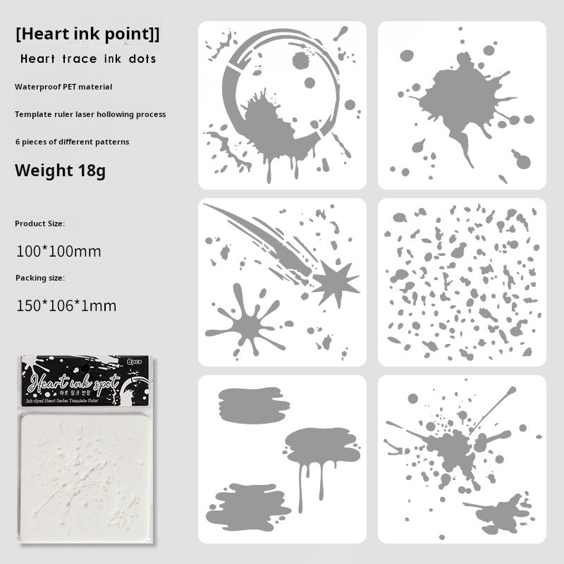 Ink stencil -6Pcs each pack