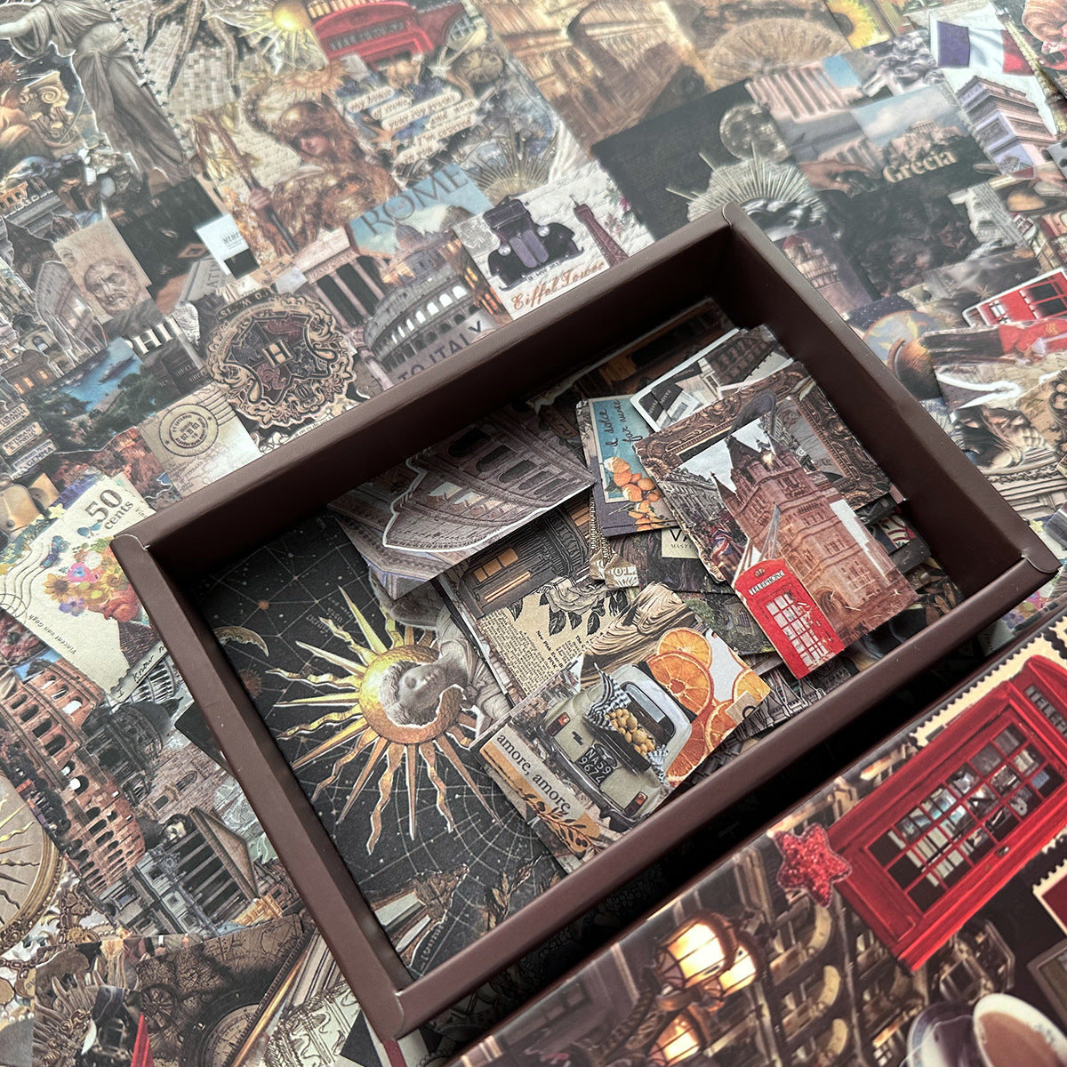 Vintage-Style Boxed Material Paper -200Pcs each pack