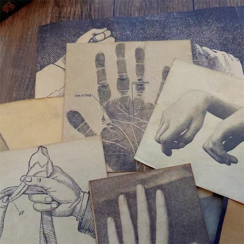 Palm print paper