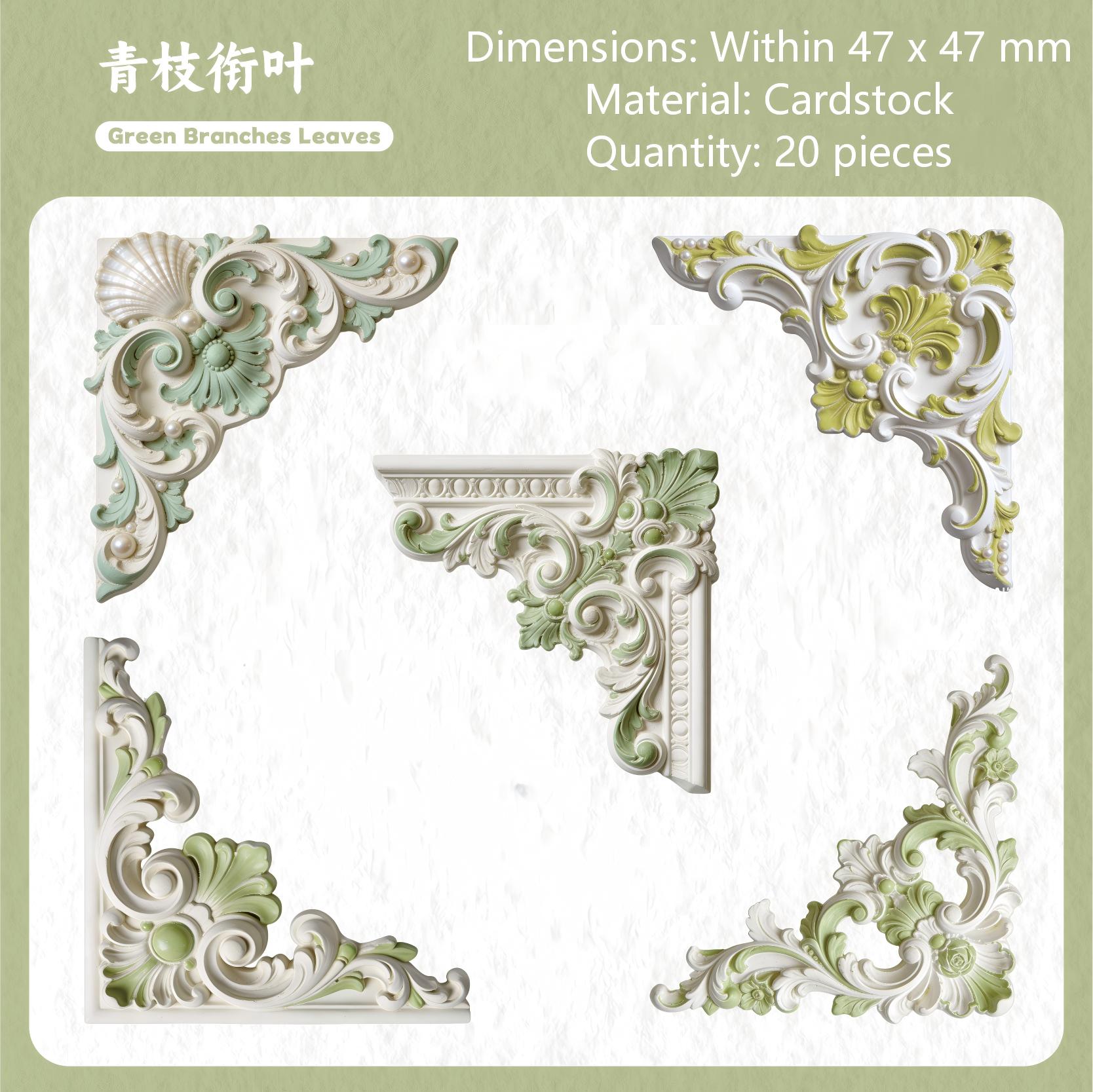 Relief cardstock sticker -20Pcs each pack