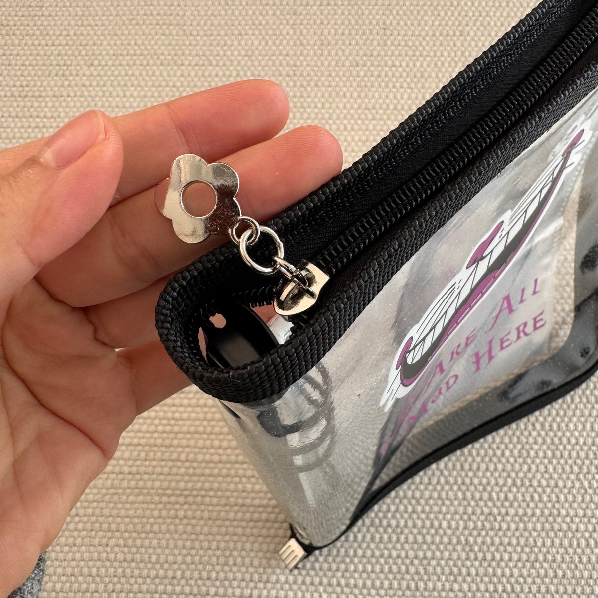 Zipper pull close-up