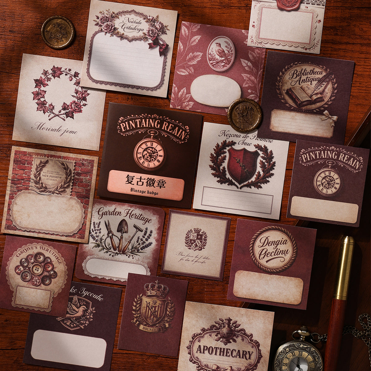 Red label stickers