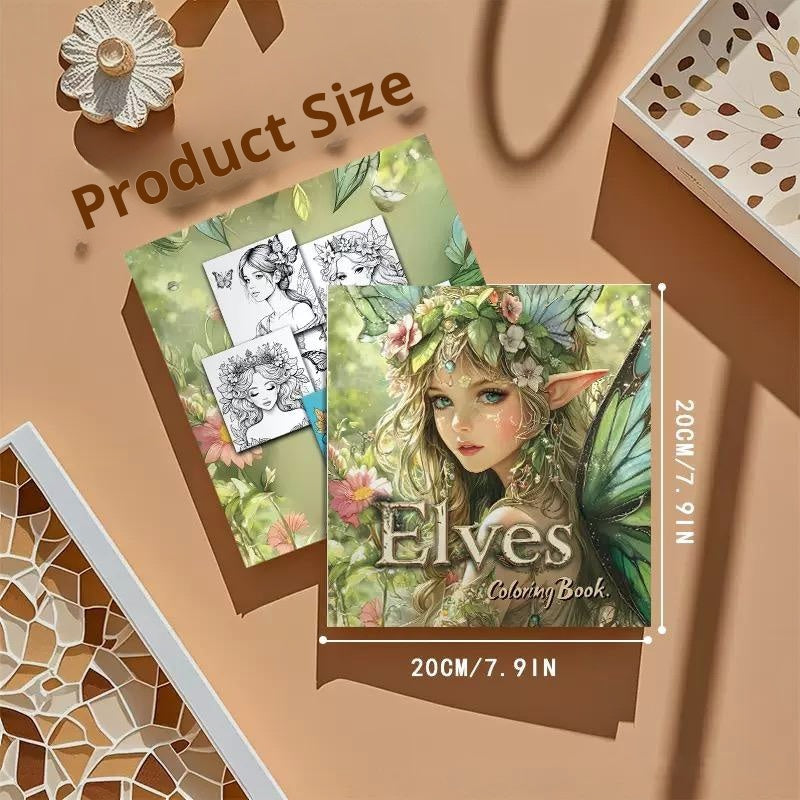 0531 Elves coloring book
