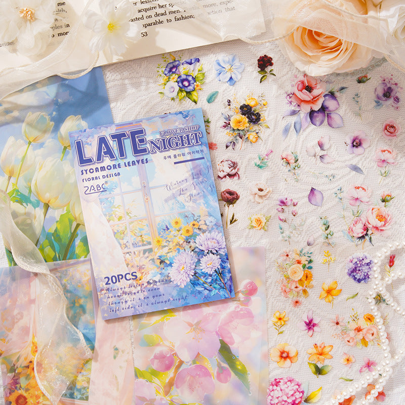 0524 Garden precut PET Sticker book -20Pcs each pack