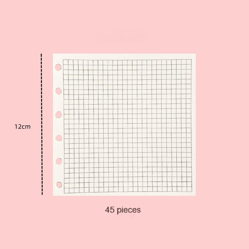 A7 square glitter binder / insert paper