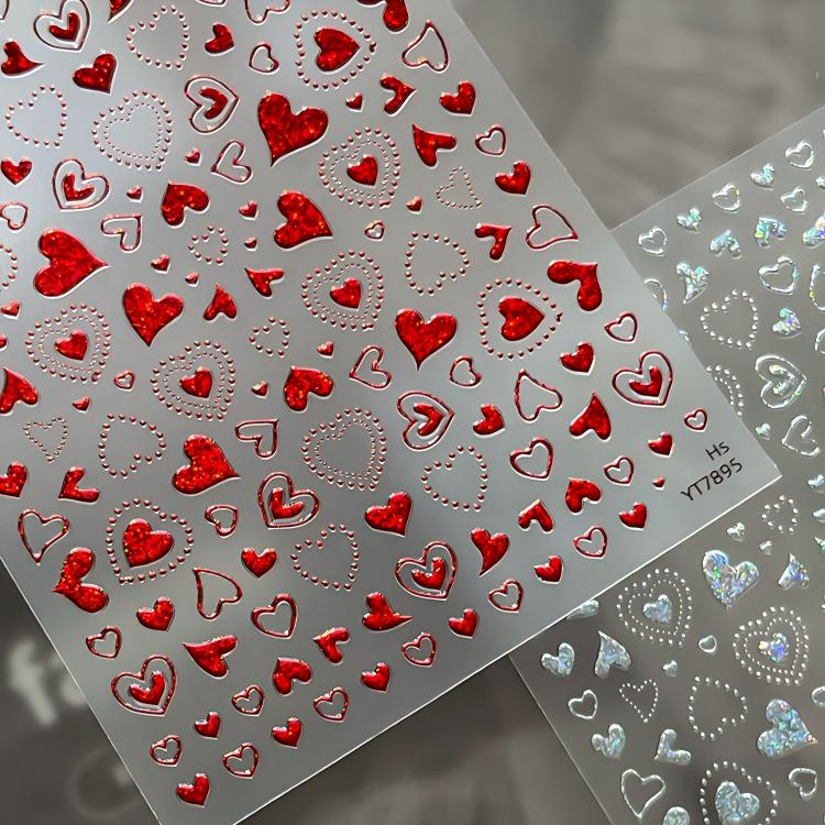Red heart sheet