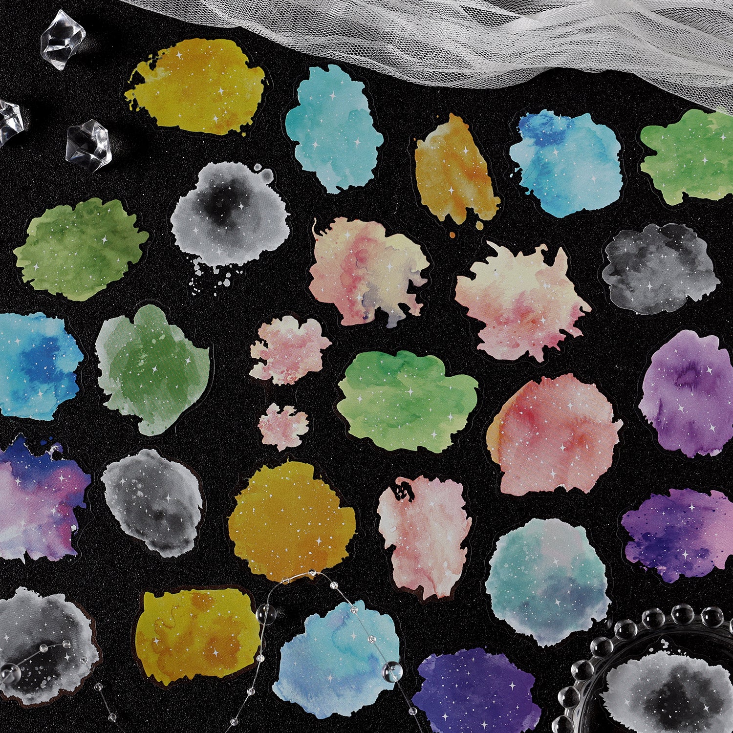 0726 Star clouds PET Sticker -20Pcs each pack