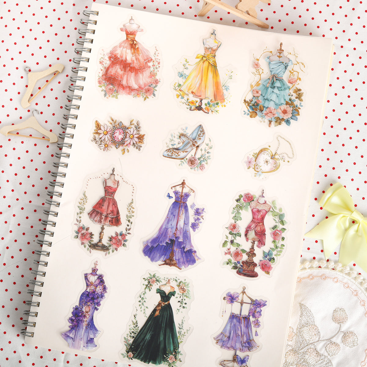 Princess Wardrobe PET Stickers -15Pcs each pack