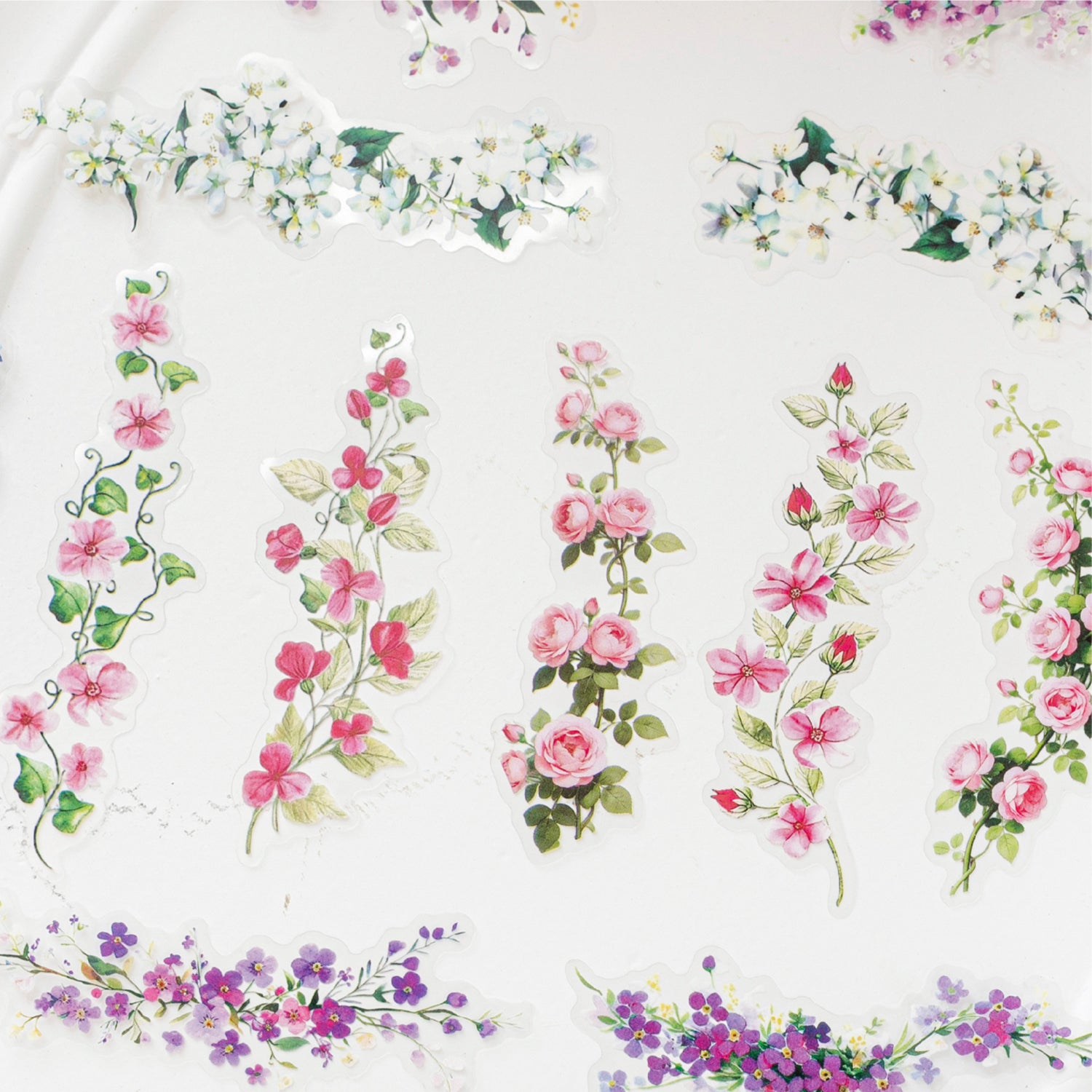 Floral Branch Sweet Dreams PET Stickers -30Pcs each pack