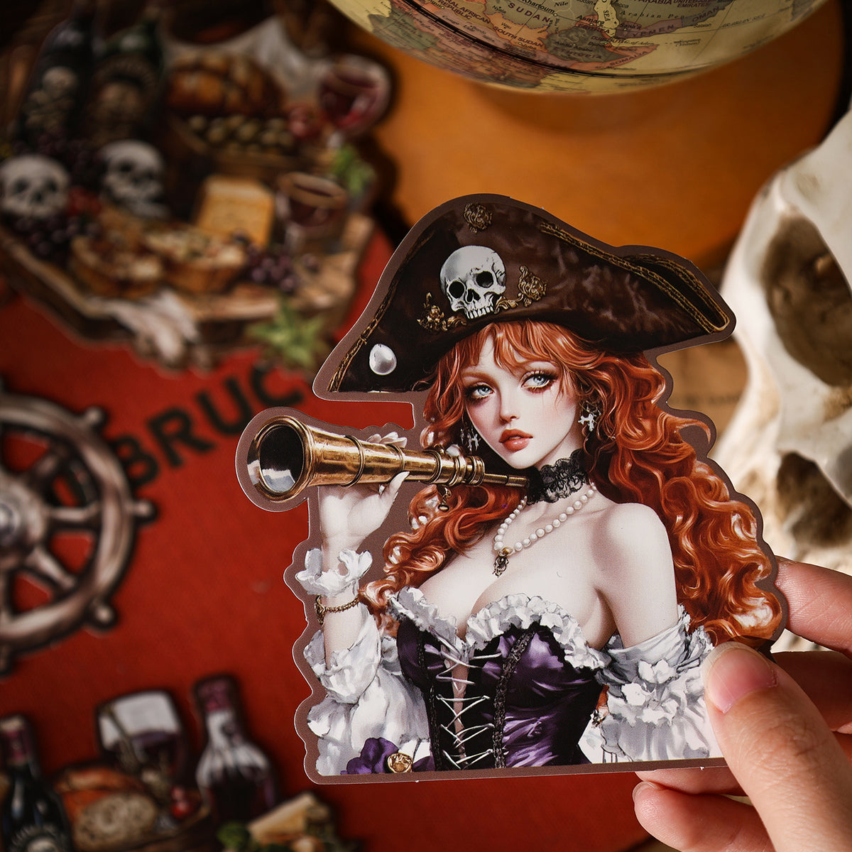 Pirate lady sticker
