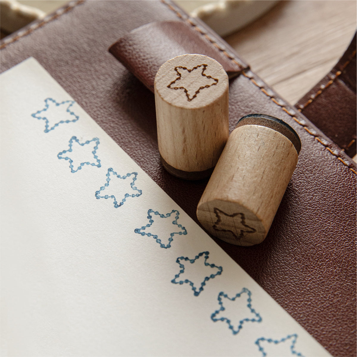 Star stamp print