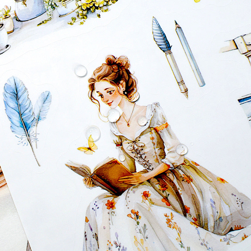 S-527- Fantasy fairy tales Sticker Book -20Pcs each pack