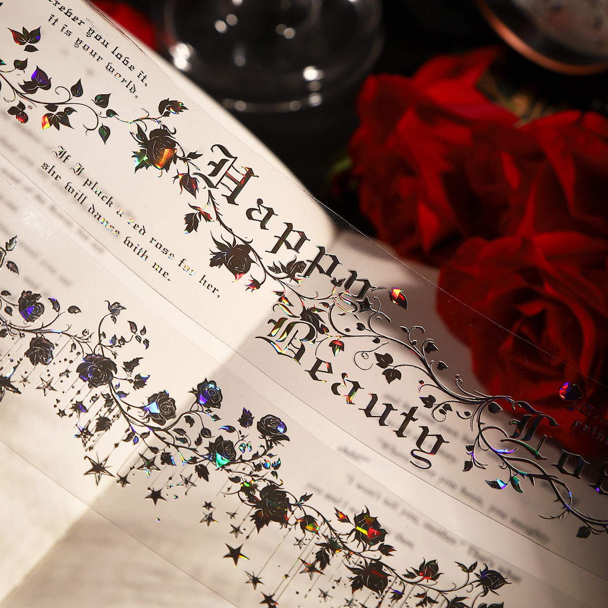 Tape with roses