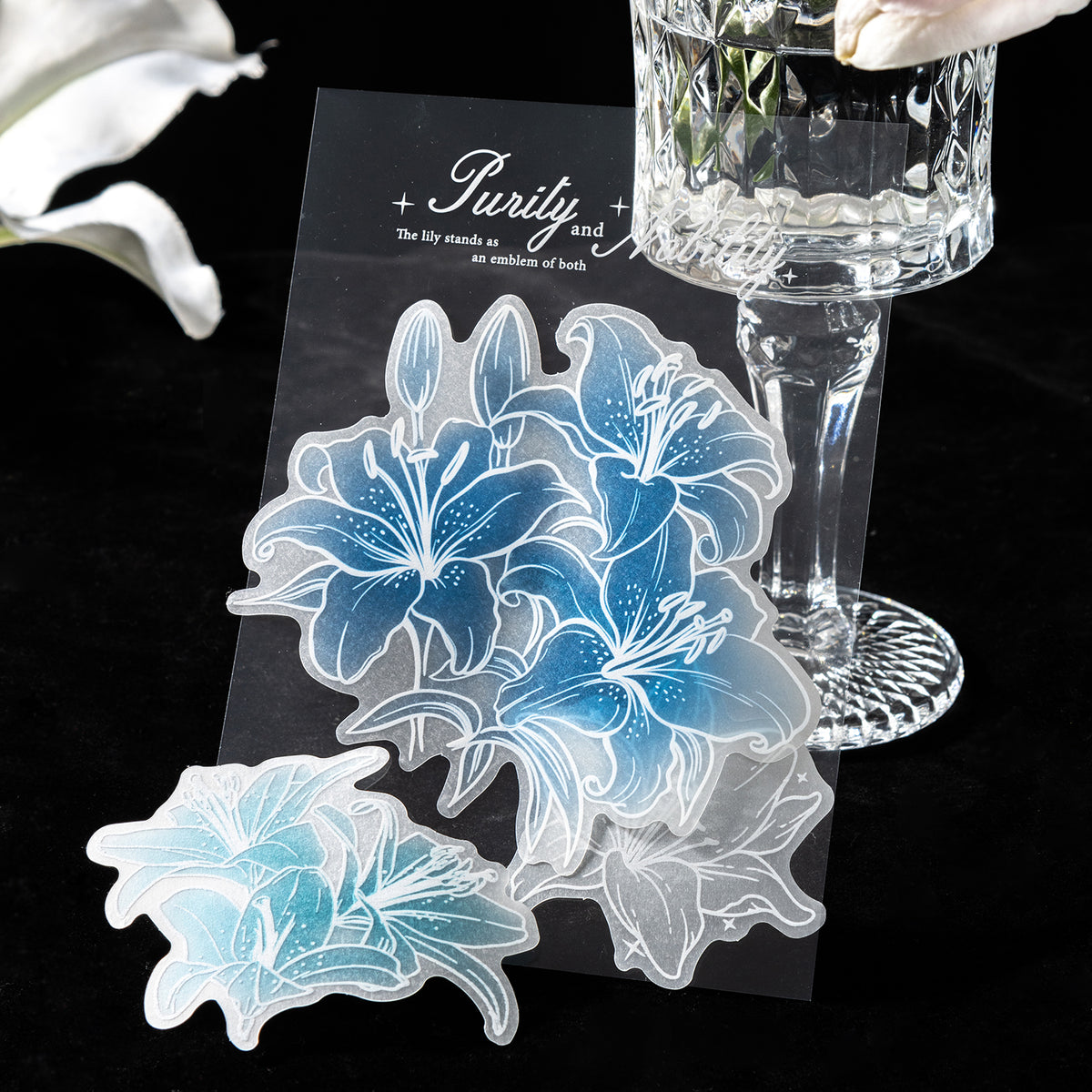Blue lilies