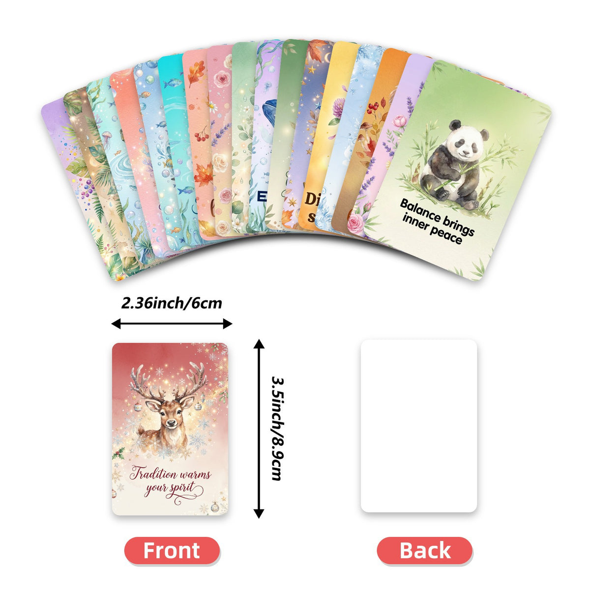 Inspirational Animals card size