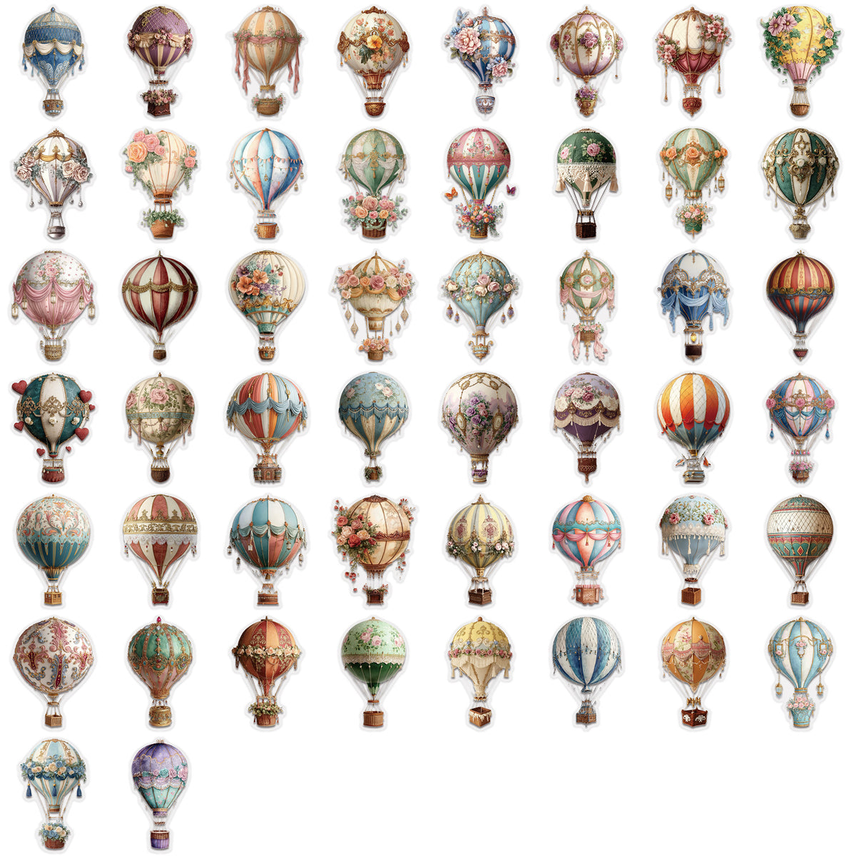 All hot air balloon designs