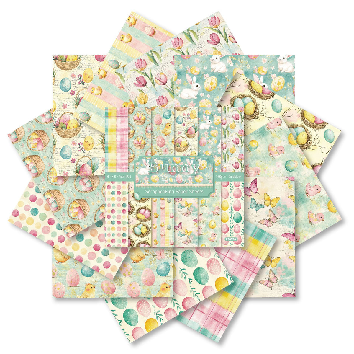 Bunny papers fanned