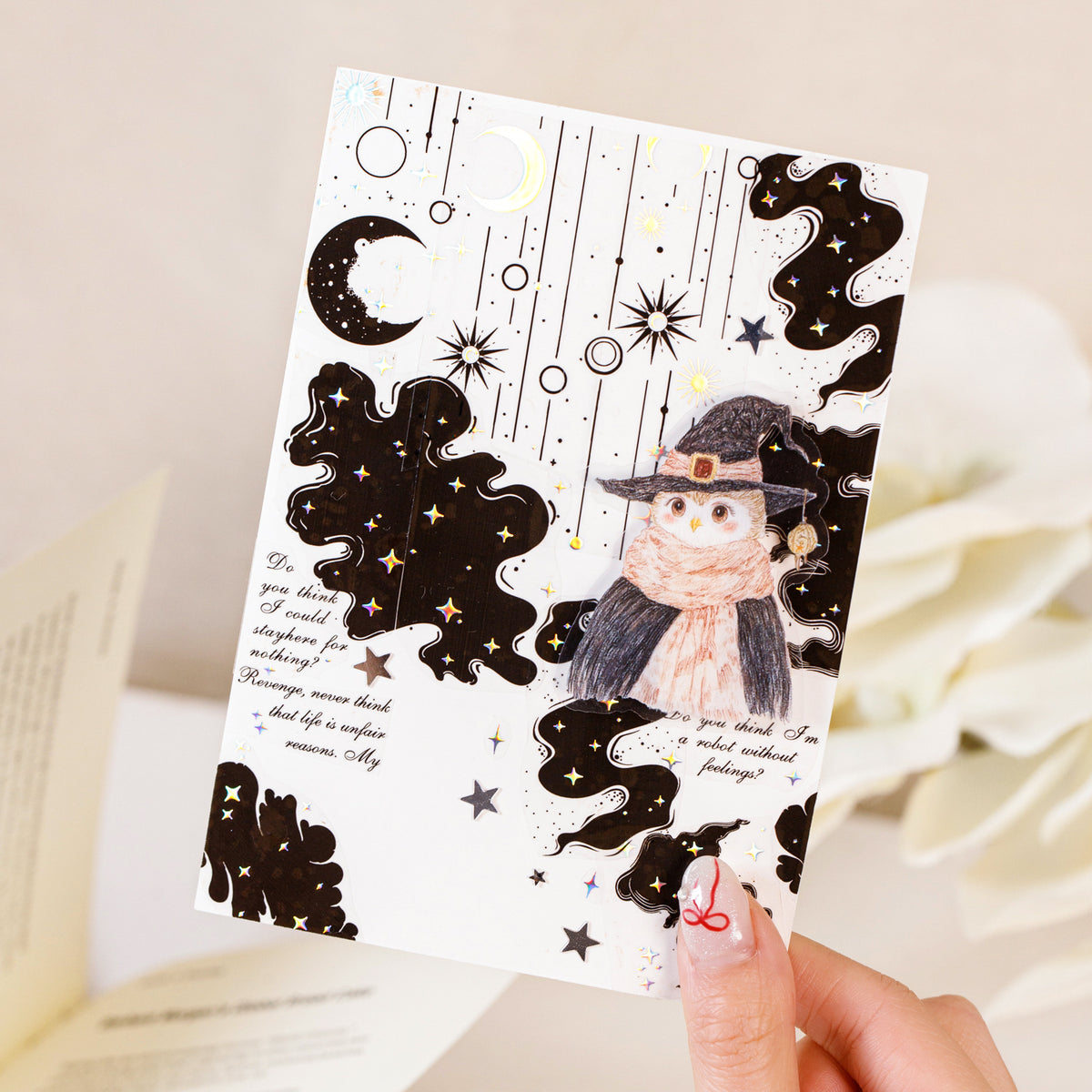 Tape on card