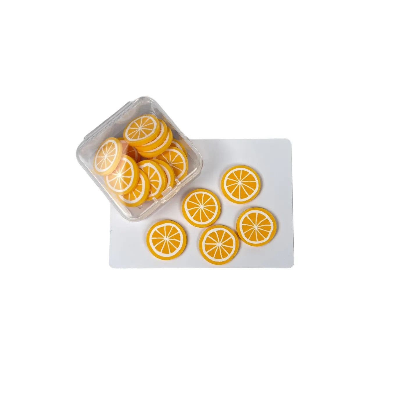 Soft clay fruit slices about 2cm