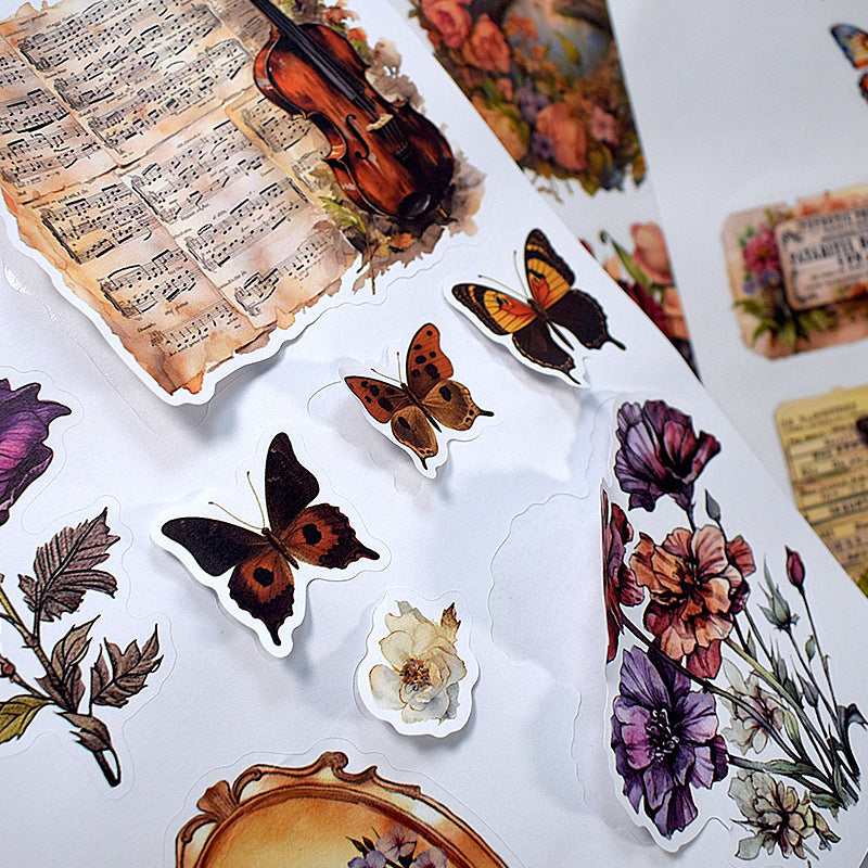 S-538- Libro di adesivi Song of the flowers - 20 pezzi per confezione