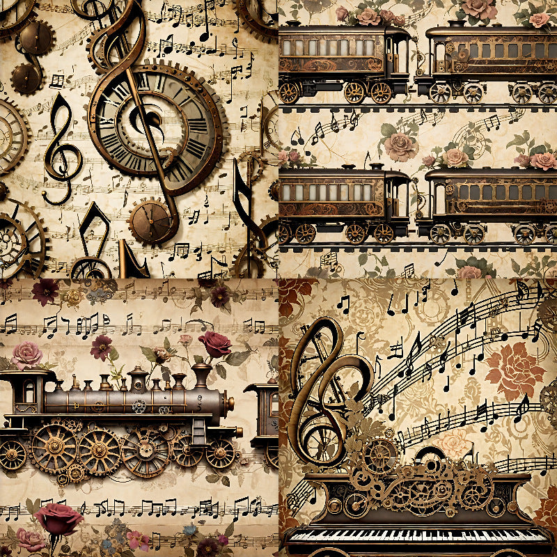 Train and clef paper
