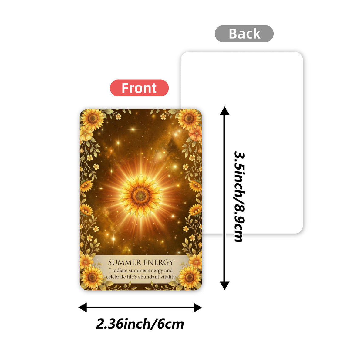 Card front and back
