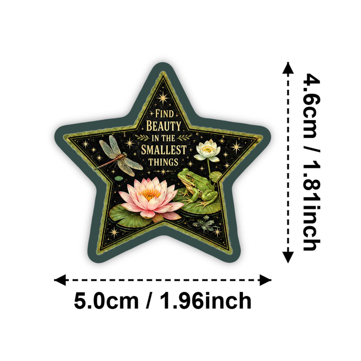 Star sticker size