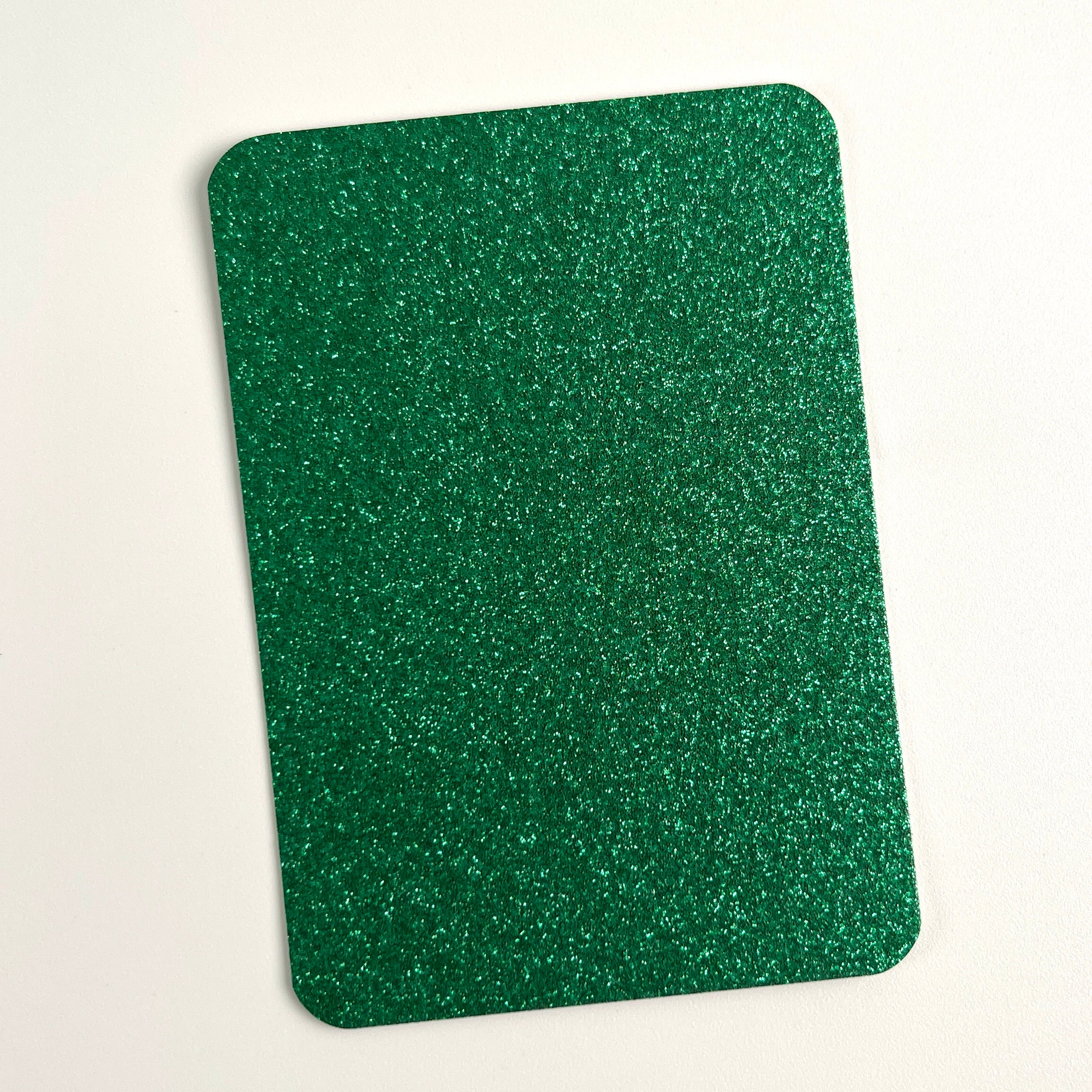 24 Colors Glitter ATC Blanks, Pre-Cut Artist Trading Cards 2.5x3.5 Inches, Rounded Corners Glitter Cardstock Base for Mixed Media, Scrapbooking, Art Swaps