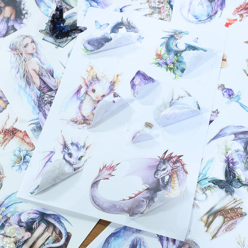 Journey to Find the Dragon sticker close-up