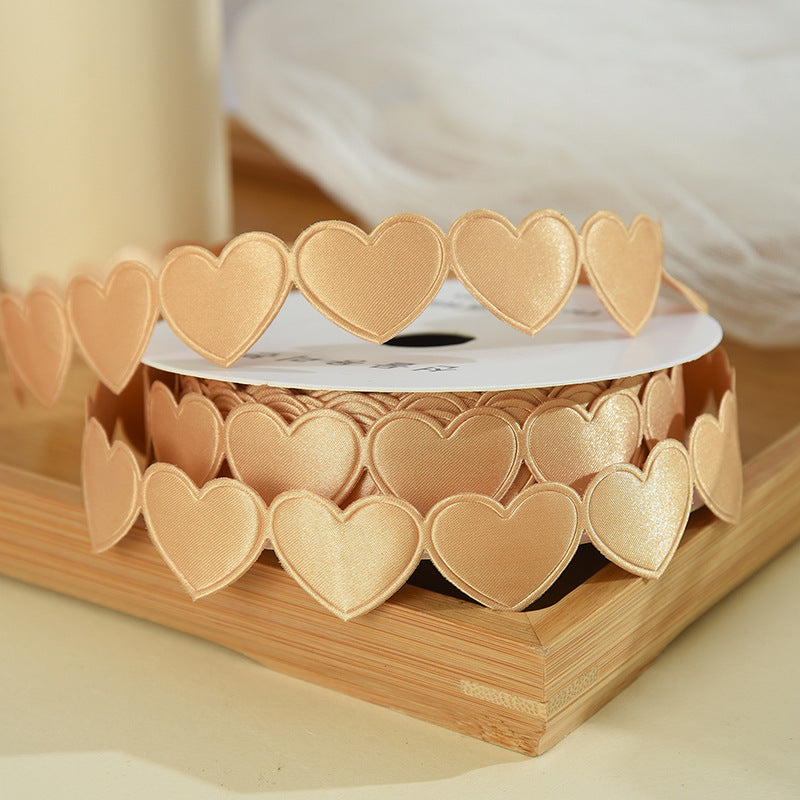 0627 Heart-shaped fabric 9m*1.5cm