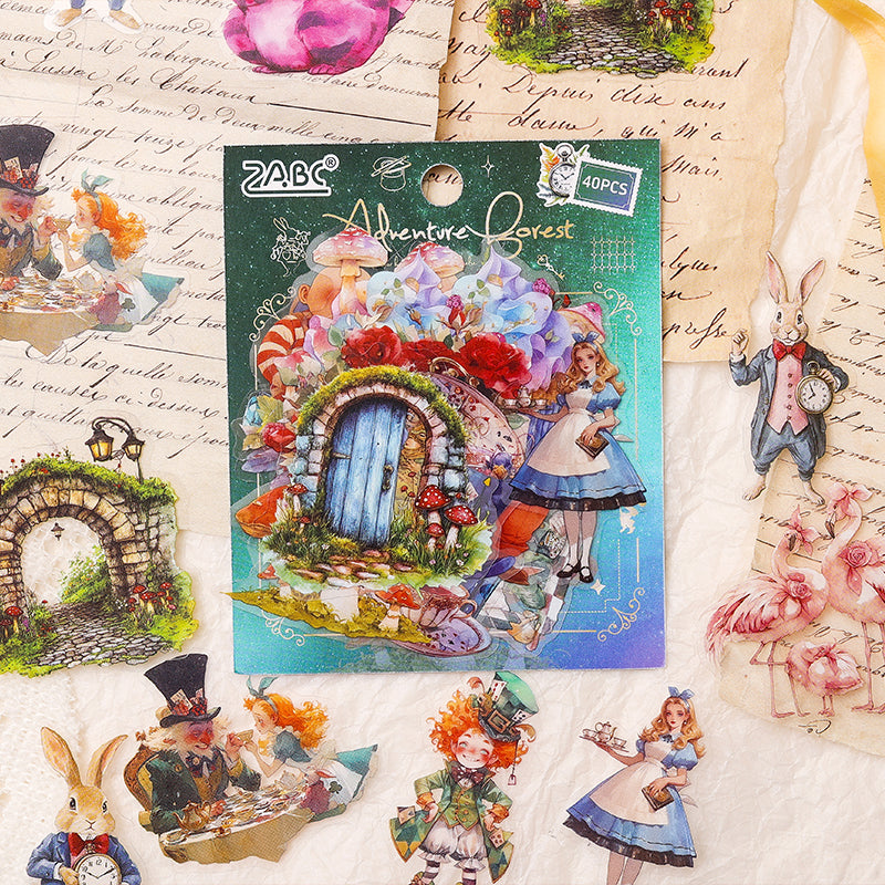 0619 Alice and the Little Prince PET Sticker -20Pcs each pack