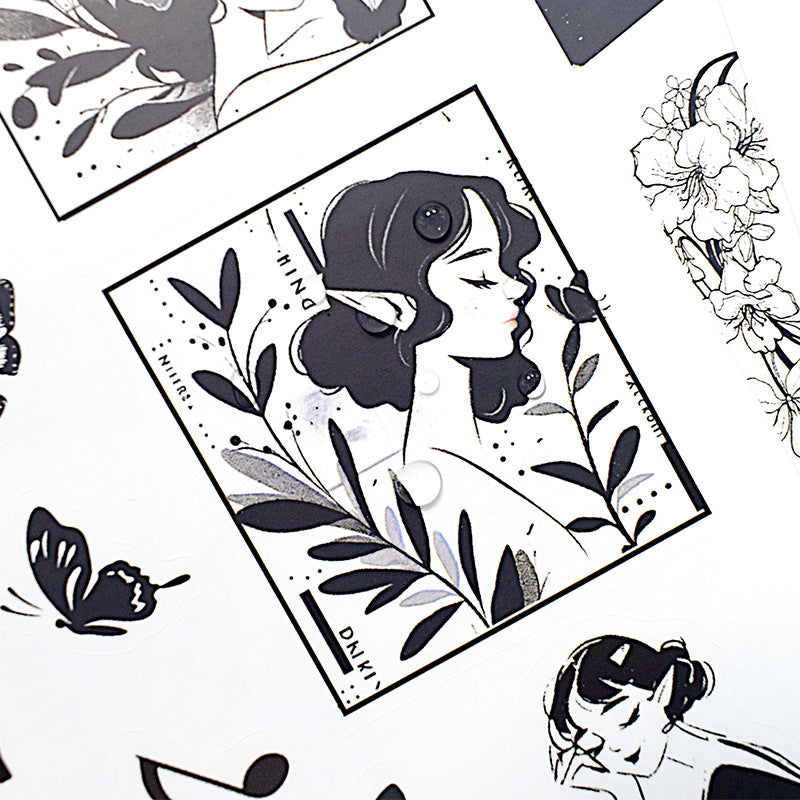 S-526- Black dress Sticker Book -20Pcs each pack