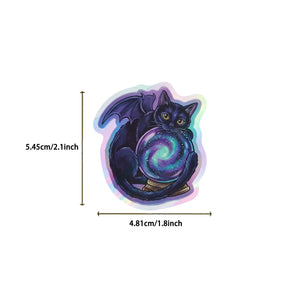 Halloween Holographic sticker size