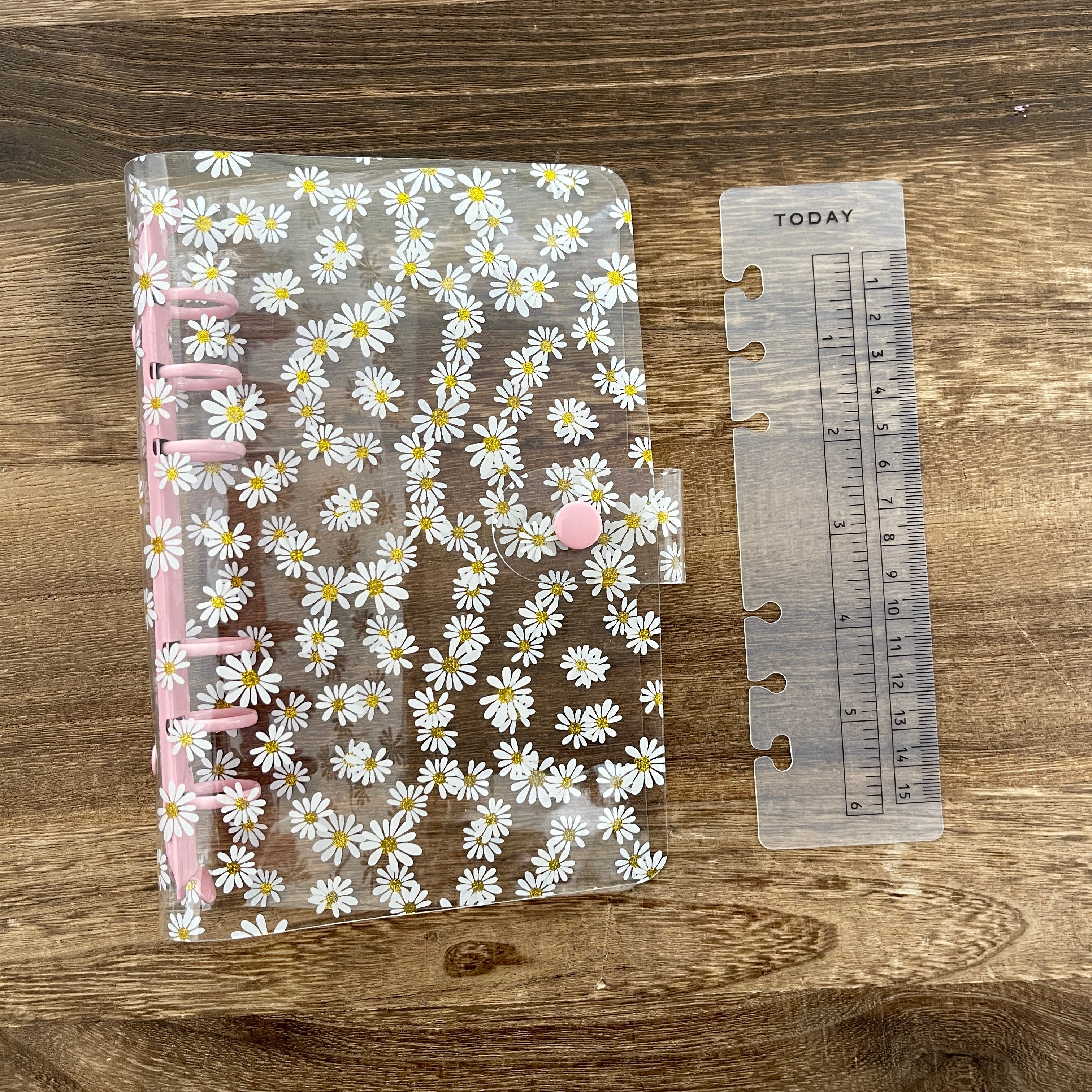 A6 Clear daisy binder journal *Not include inner pages