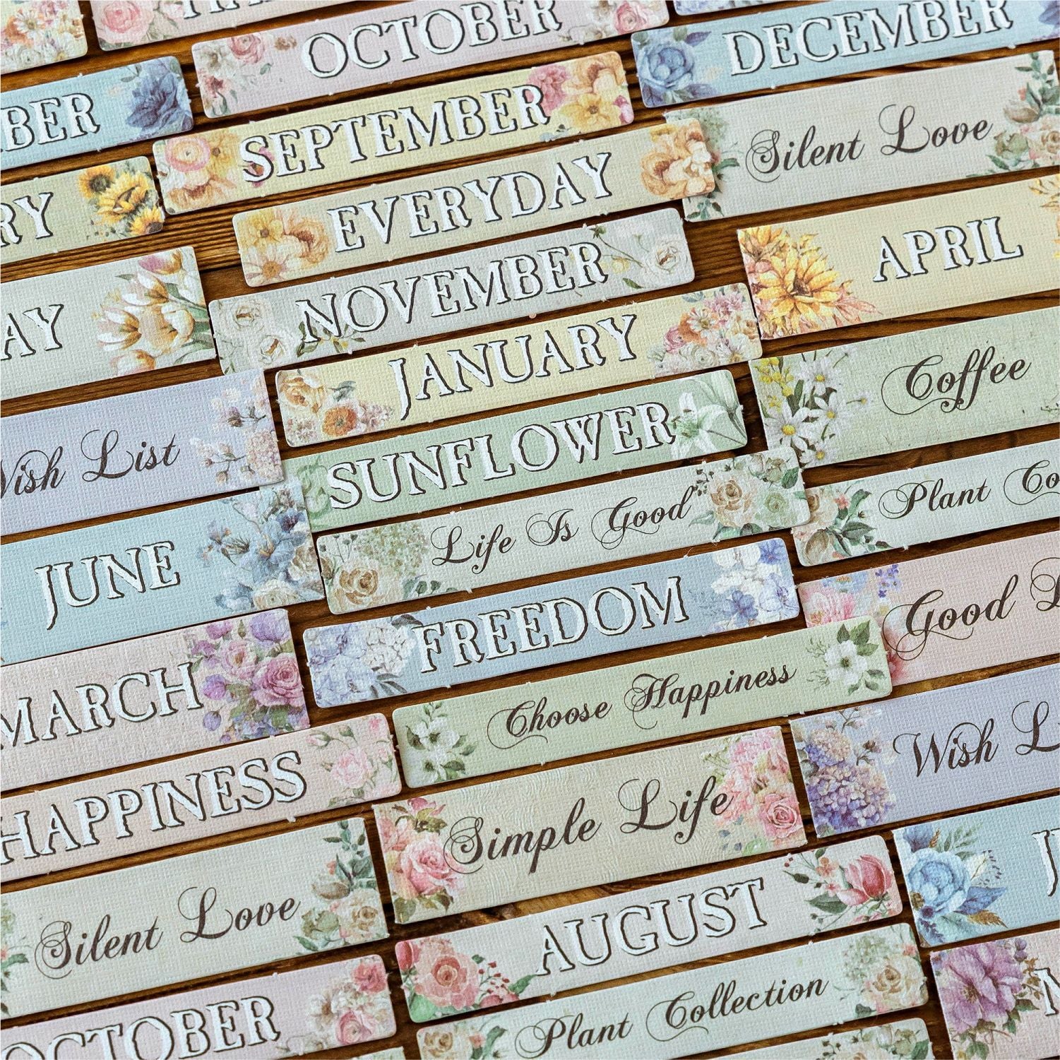 0615 Retro text Sticker -50Pcs each pack