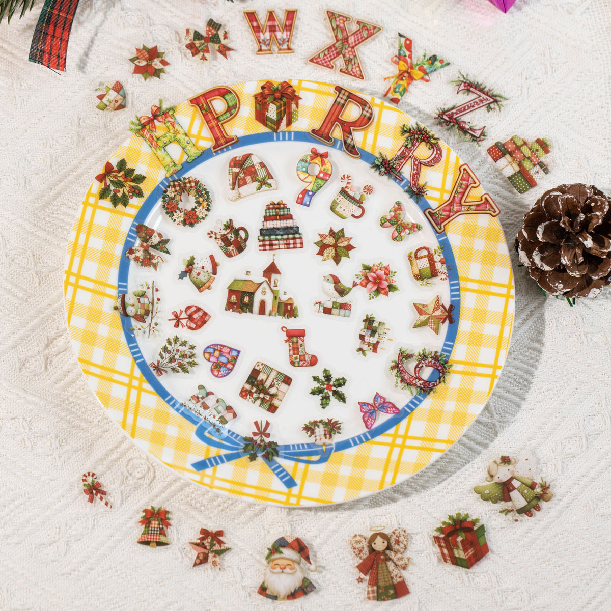 Stickers in circle